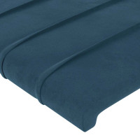 Produktbild för Sänggavel mörkblå 90x5x78/88 cm sammet