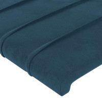 Produktbild för Sänggavlar mörkblå 160x5x78/88 cm sammet