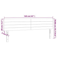 Produktbild för Sänggavlar mörkblå 160x5x78/88 cm sammet
