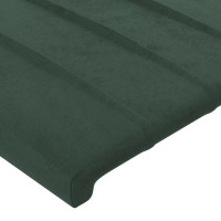 Produktbild för Sänggavel mörkgrön 80x5x78/88 cm sammet
