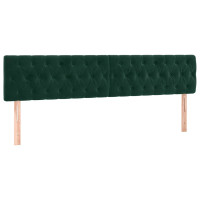 Produktbild för Sänggavlar mörkgrön 180x7x78/88 cm sammet