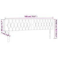 Produktbild för Sänggavlar mörkgrön 180x7x78/88 cm sammet