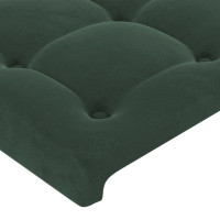 Produktbild för Sänggavel grön 100x5x78/88 cm sammet