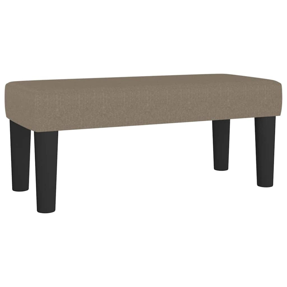 Produktbild för Bänk taupe 70x30x30 cm tyg
