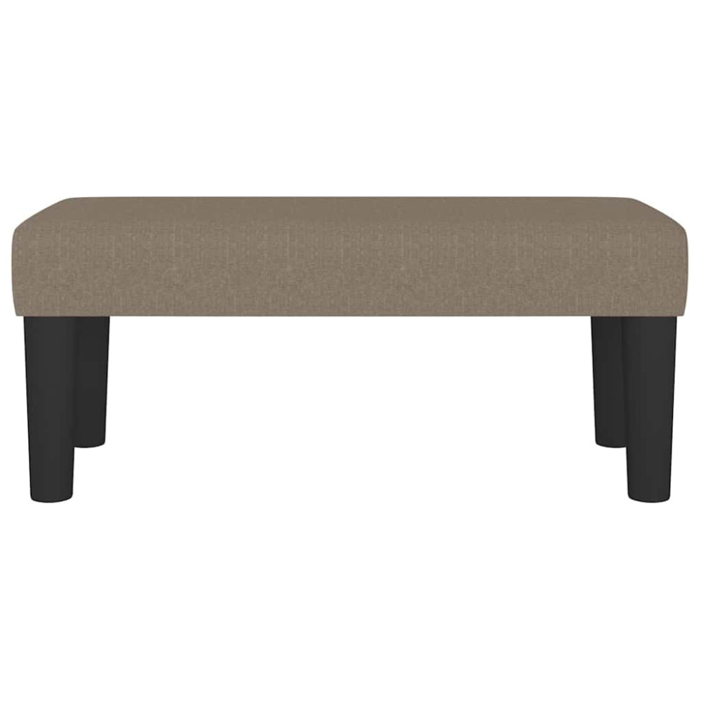 Produktbild för Bänk taupe 70x30x30 cm tyg