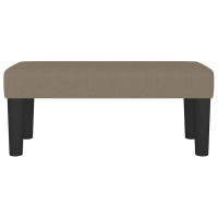 Produktbild för Bänk taupe 70x30x30 cm tyg