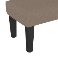Produktbild för Bänk taupe 70x30x30 cm tyg
