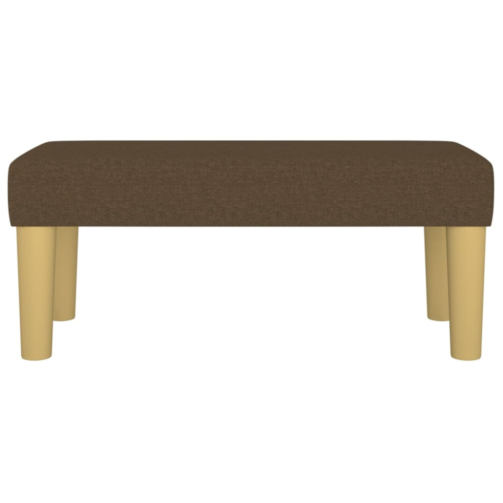 Produktbild för Bänk brun 70x30x30 cm tyg