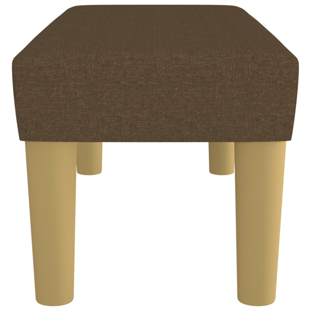 Produktbild för Bänk brun 70x30x30 cm tyg