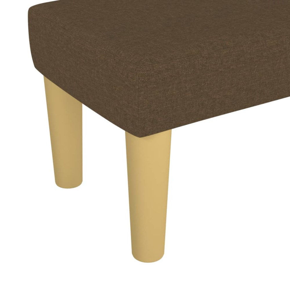 Produktbild för Bänk brun 70x30x30 cm tyg