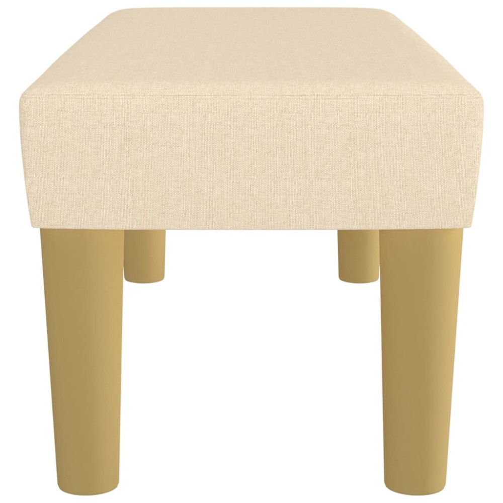Produktbild för Bänk gräddvit 70x30x30 cm tyg