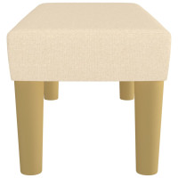 Produktbild för Bänk gräddvit 70x30x30 cm tyg