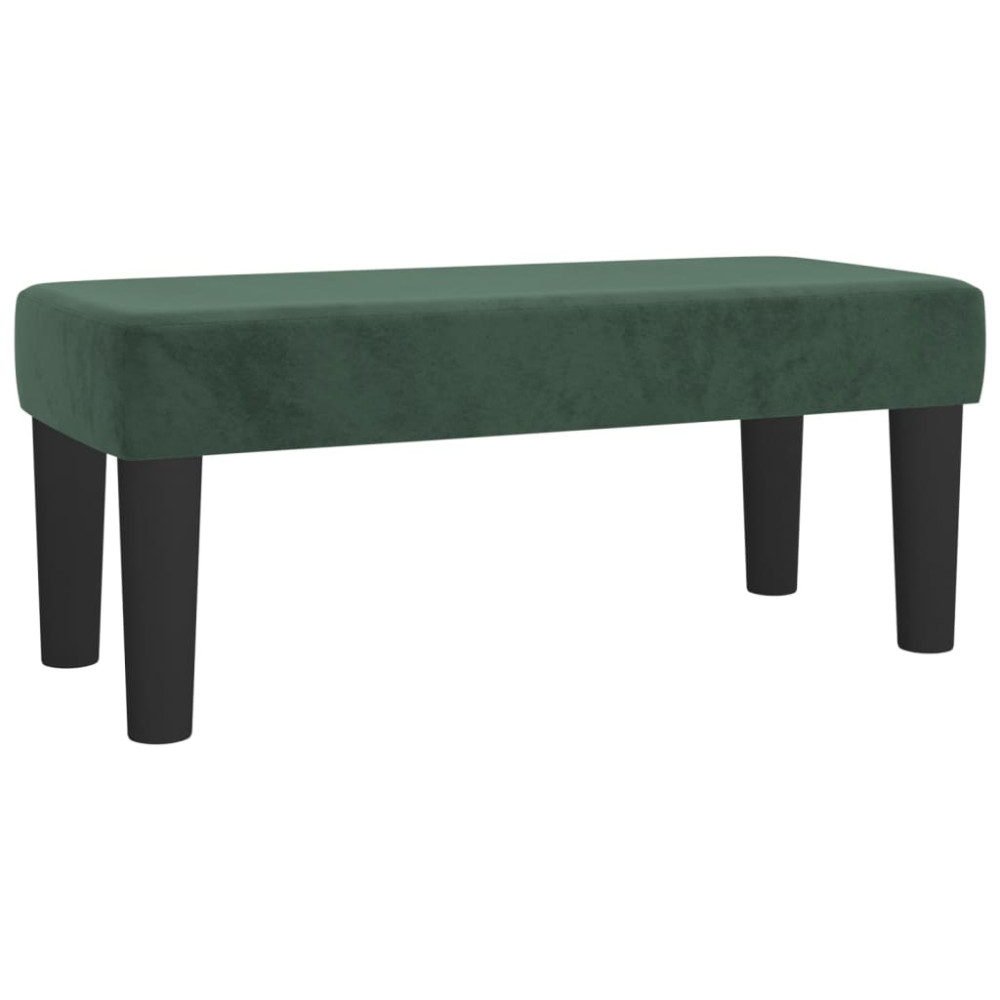 Produktbild för | bänk | Mörkgrön 70 x 30 x 30 cm Sammet