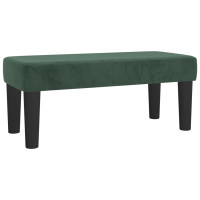 Produktbild för | bänk | Mörkgrön 70 x 30 x 30 cm Sammet