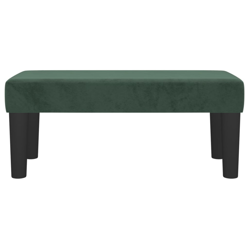 Produktbild för | bänk | Mörkgrön 70 x 30 x 30 cm Sammet