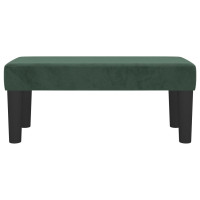 Produktbild för | bänk | Mörkgrön 70 x 30 x 30 cm Sammet