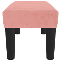 Miniatyr av produktbild för Bänk rosa 70x30x30 cm sammet