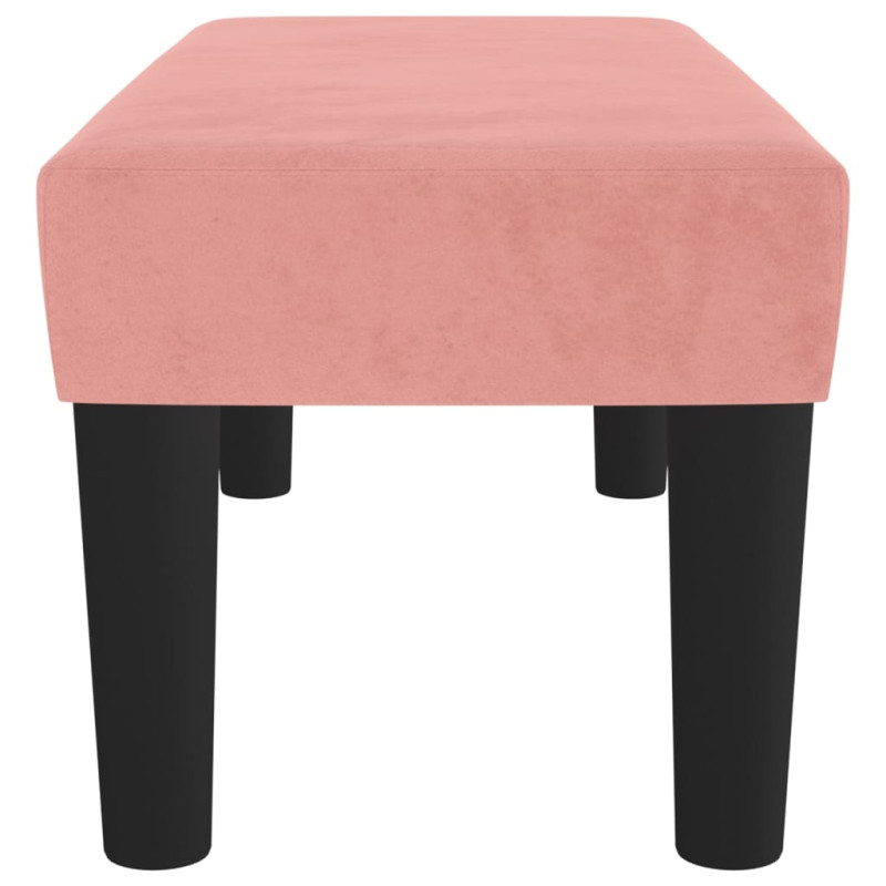 Produktbild för Bänk rosa 70x30x30 cm sammet