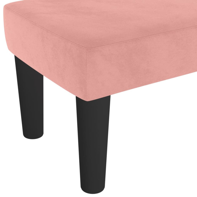 Produktbild för Bänk rosa 70x30x30 cm sammet