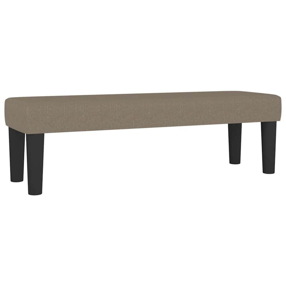 Produktbild för Bänk taupe 100x30x30 cm tyg