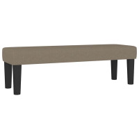 Produktbild för Bänk taupe 100x30x30 cm tyg