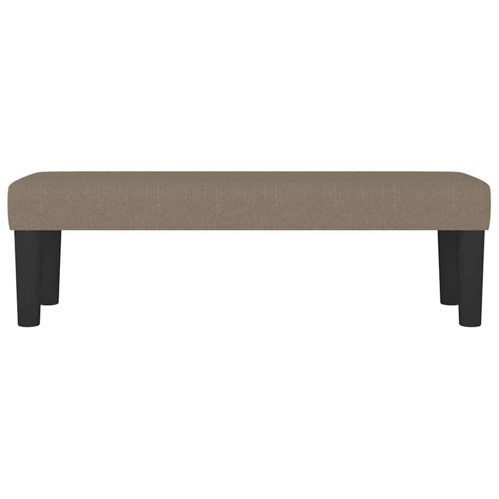 Produktbild för Bänk taupe 100x30x30 cm tyg