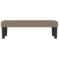 Produktbild för Bänk taupe 100x30x30 cm tyg