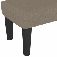 Produktbild för Bänk taupe 100x30x30 cm tyg