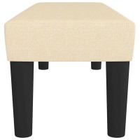 Produktbild för Bänk gräddvit 100x30x30 cm tyg