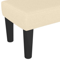 Produktbild för Bänk gräddvit 100x30x30 cm tyg