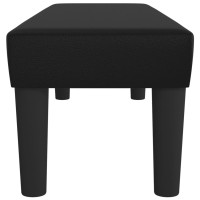 Produktbild för Bänk svart 100x30x30 cm konstläder
