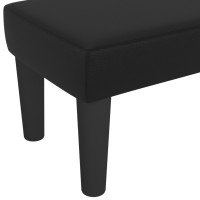 Produktbild för Bänk svart 100x30x30 cm konstläder