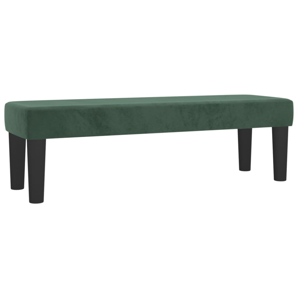 Produktbild för | bänk | Mörkgrön 100 x 30 x 30 cm Sammet