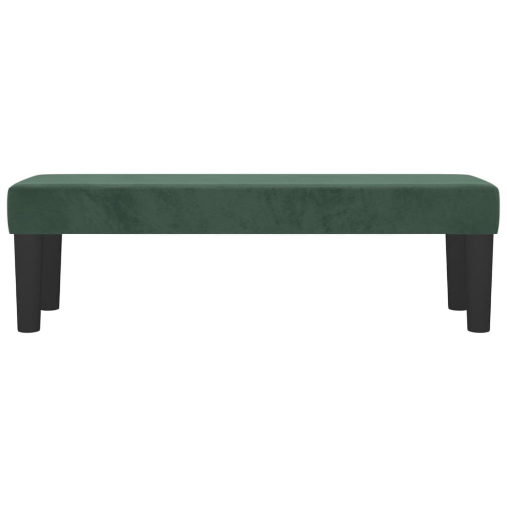 Produktbild för | bänk | Mörkgrön 100 x 30 x 30 cm Sammet