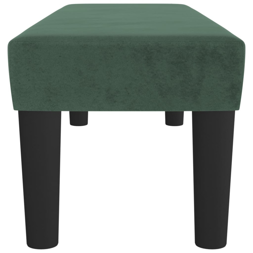 Produktbild för | bänk | Mörkgrön 100 x 30 x 30 cm Sammet