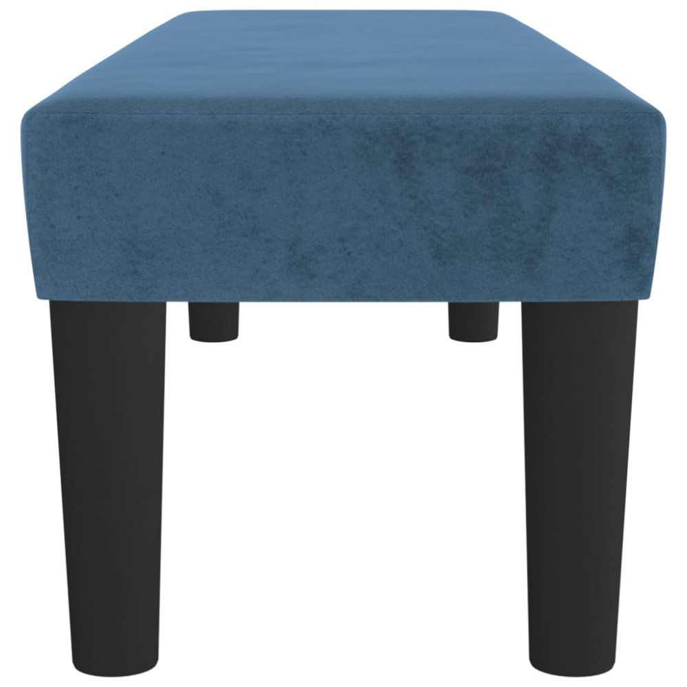 Produktbild för | bänk | Mörkblå 100 x 30 x 30 cm Sammet