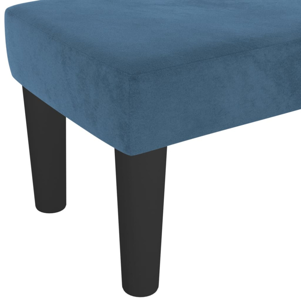 Produktbild för | bänk | Mörkblå 100 x 30 x 30 cm Sammet