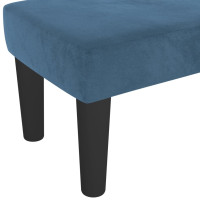 Produktbild för | bänk | Mörkblå 100 x 30 x 30 cm Sammet