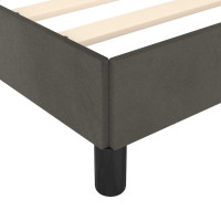 Produktbild för Sängram utan madrass mörkgrå 180x200 cm sammet