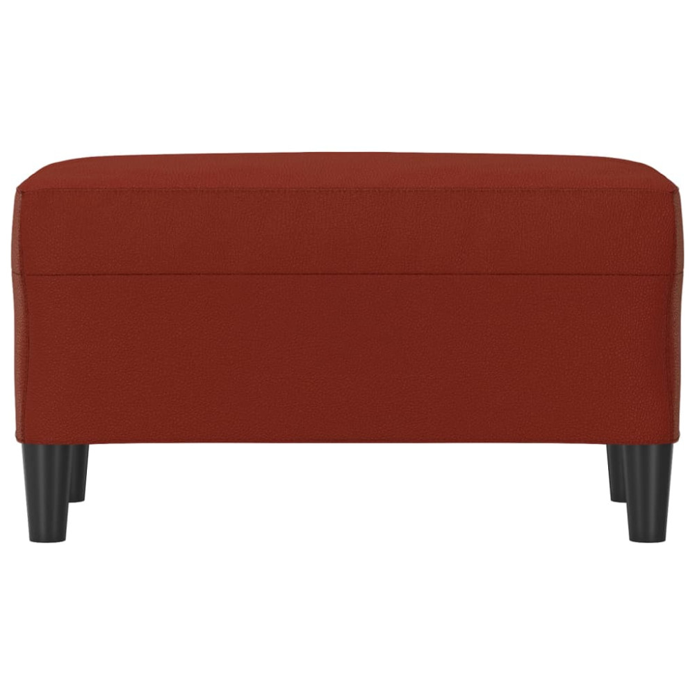 Produktbild för Bänk vinröd 70x35x41 cm konstläder
