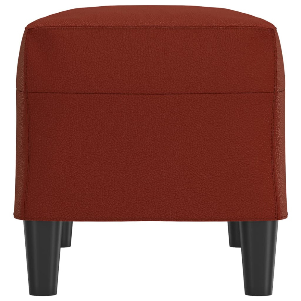Produktbild för Bänk vinröd 70x35x41 cm konstläder