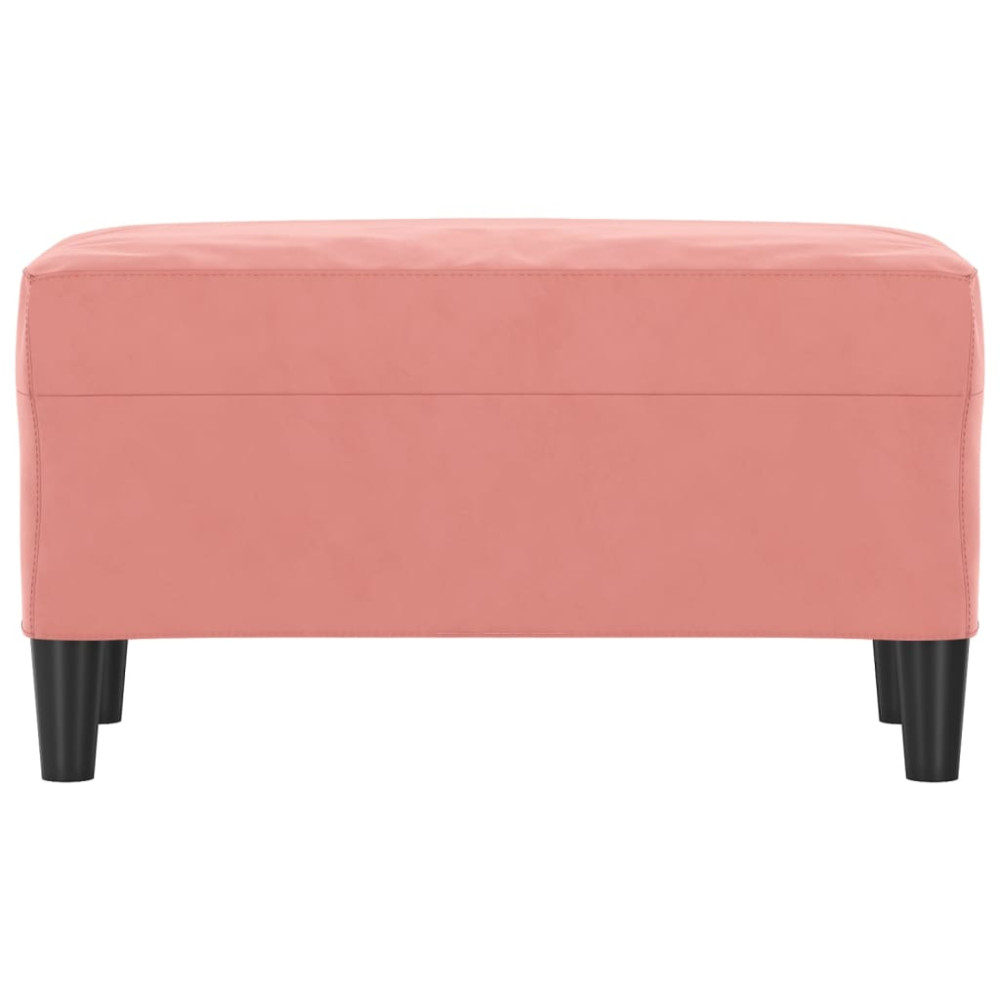 Produktbild för Bänk rosa 70x35x41 cm sammet