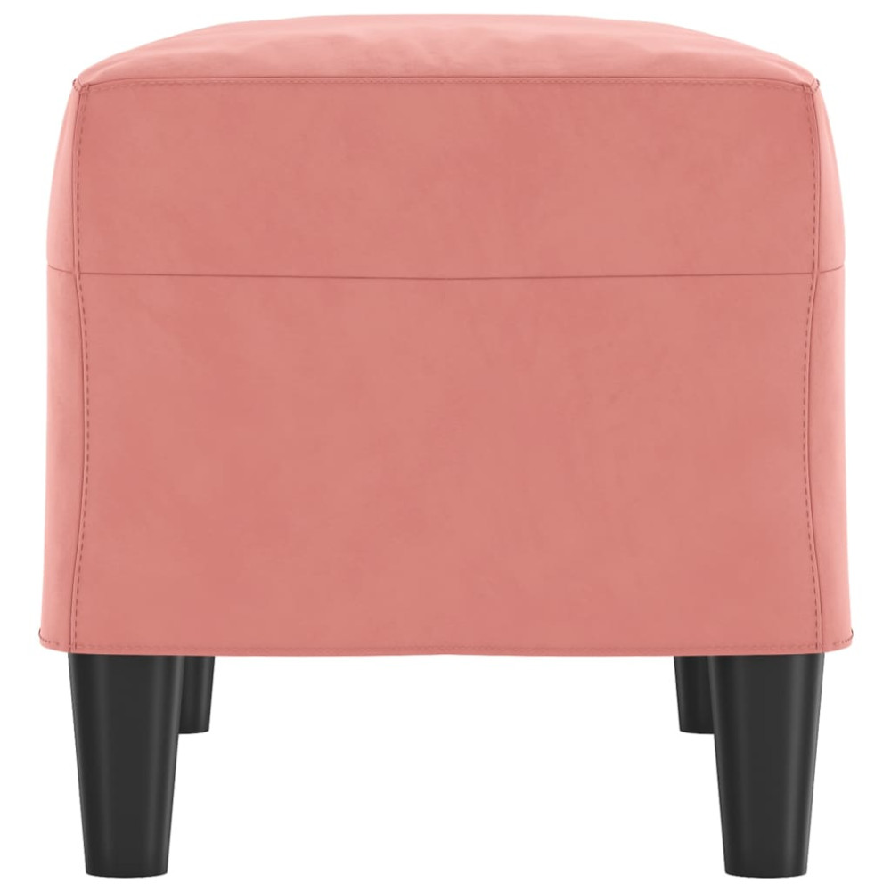 Produktbild för Bänk rosa 70x35x41 cm sammet