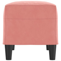 Produktbild för Bänk rosa 70x35x41 cm sammet