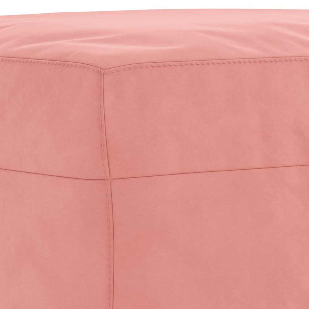 Produktbild för Bänk rosa 70x35x41 cm sammet