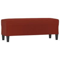 Produktbild för Bänk vinröd 100x35x41 cm konstläder