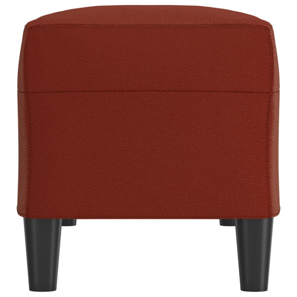 Produktbild för Bänk vinröd 100x35x41 cm konstläder