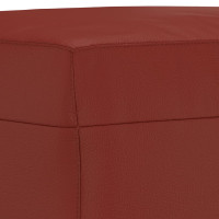 Produktbild för Bänk vinröd 100x35x41 cm konstläder