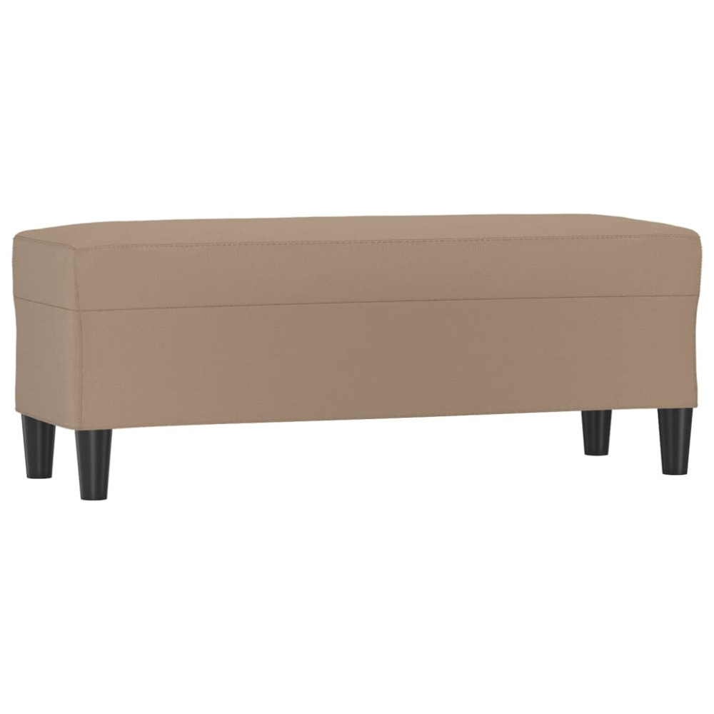 Produktbild för Bänk cappuccino 100x35x41 cm konstläder