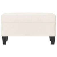 Produktbild för Bänk gräddvit 70x35x41 cm konstläder